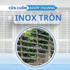Cửa cuốn khớp thoáng inox tròn