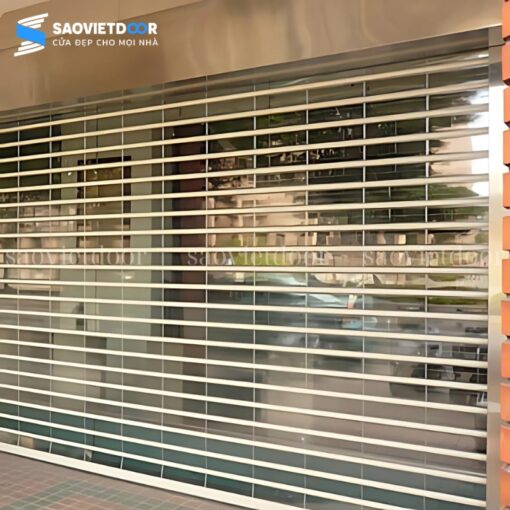 Cửa cuốn khớp thoáng inox tròn