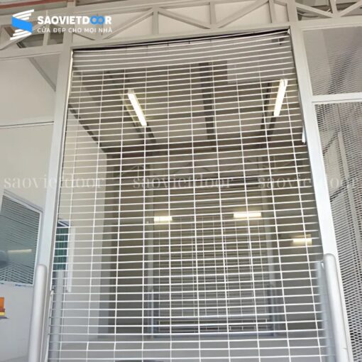 Cửa cuốn khớp thoáng inox tròn