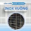 Cửa cuốn khớp thoáng inox vuông