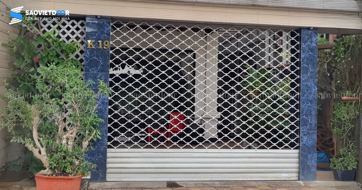 Cửa Cuốn Mắt Võng Thép Sơn Tĩnh Điện Chính Hãng 26 Cửa cuốn mắt võng thép sơn tĩnh điện
