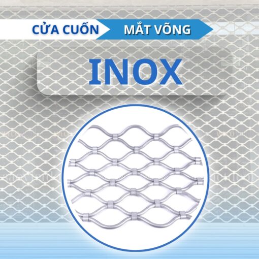 Cửa cuốn mắt võng Inox
