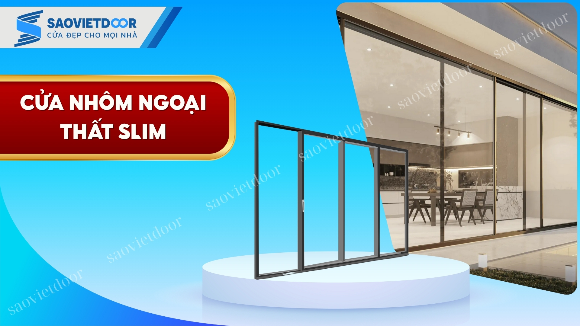 Cửa Nhôm Slim Ngoại Thất Chính Hãng 22 Cửa nhôm Slim ngoại thất