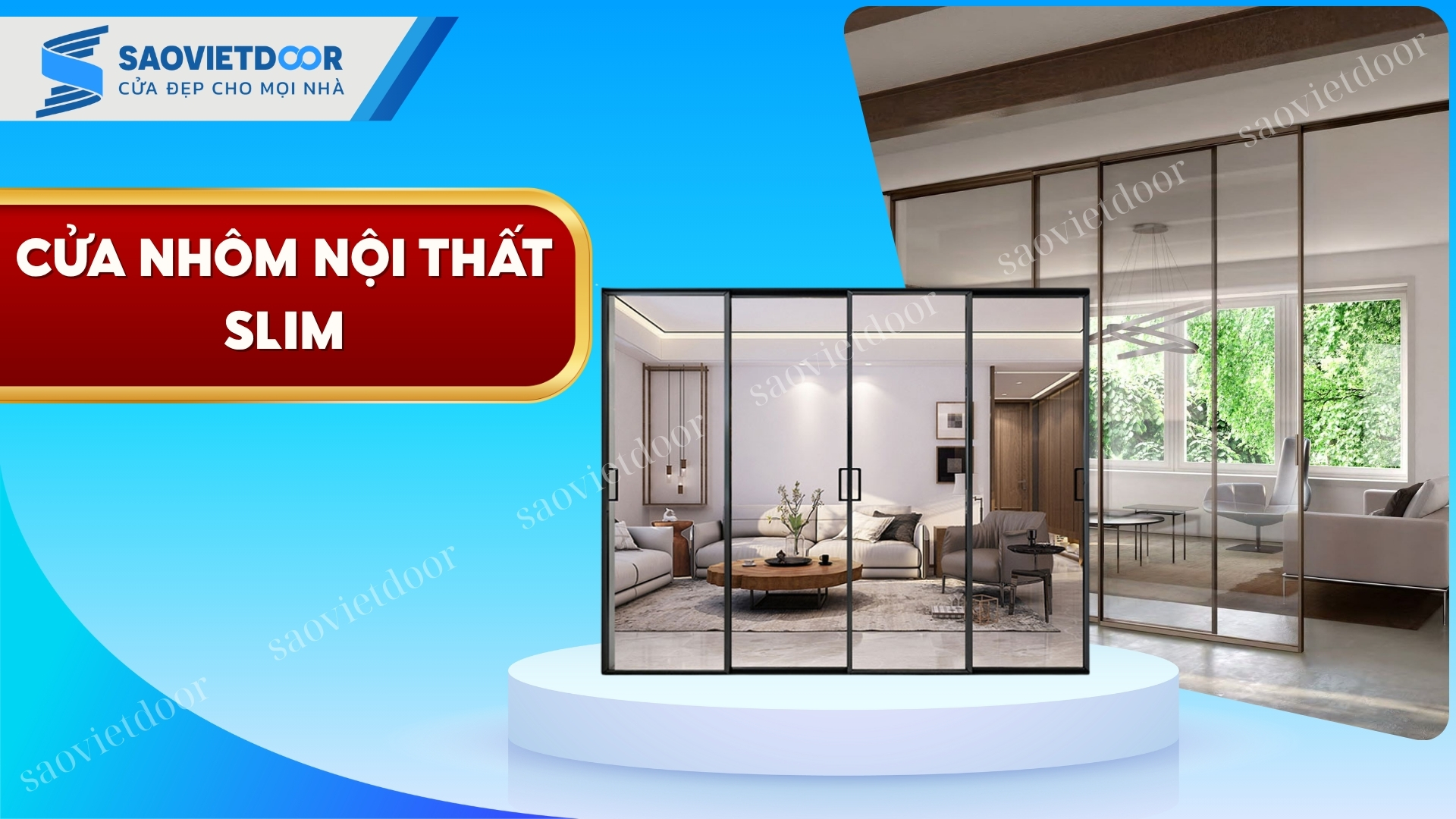 Cửa Nhôm Slim Nội Thất Chính Hãng 21 Cửa nhôm Slim nội thất