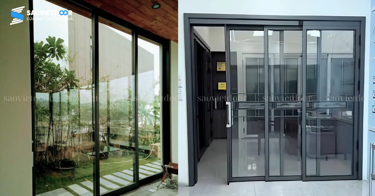 Cửa Nhôm Trượt Quay 3 Cánh Chính Hãng 21 Cửa nhôm trượt quay 3 cánh