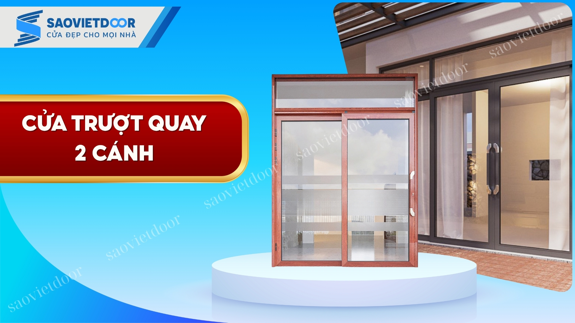 Cửa Nhôm Trượt Quay 2 Cánh Chính Hãng 21 Cửa nhôm trượt quay 2 cánh