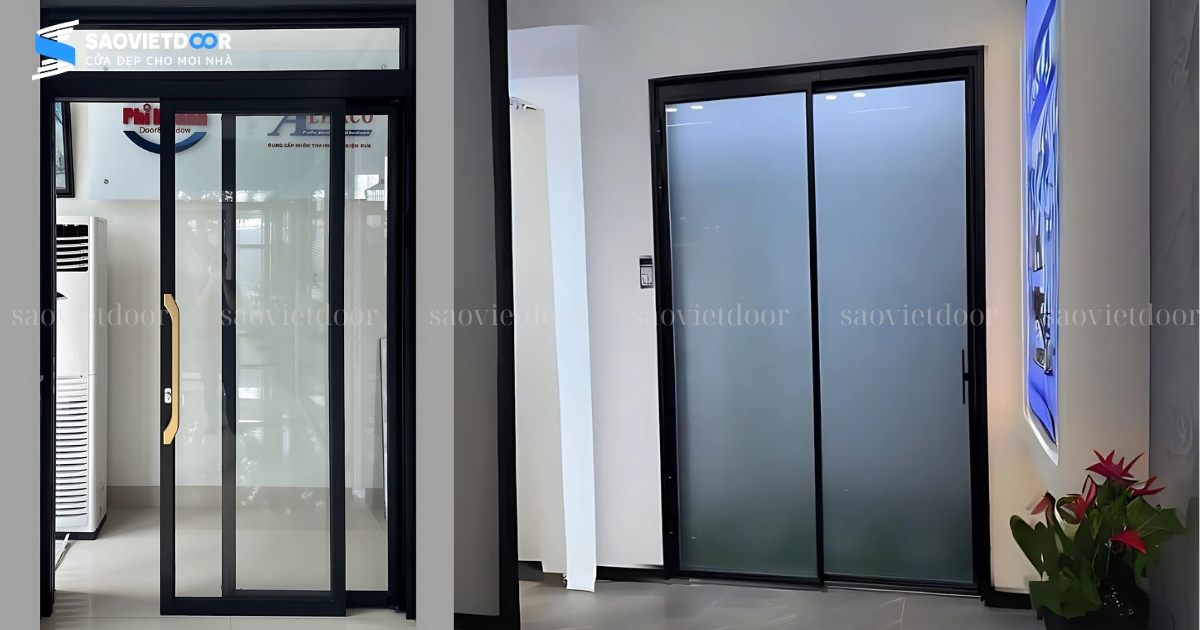 Cửa Nhôm Trượt Quay 2 Cánh Chính Hãng 28 Cửa nhôm trượt quay 2 cánh