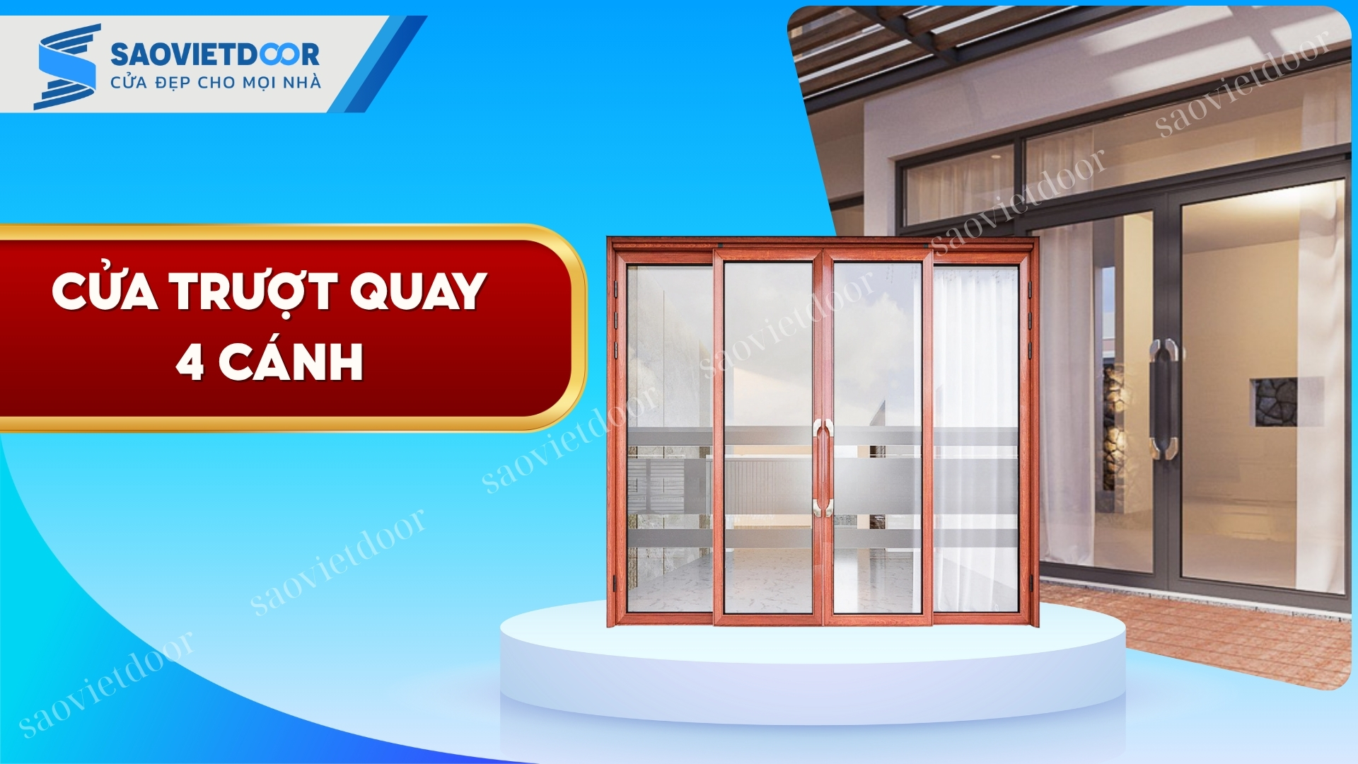 Cửa Nhôm Trượt Quay 4 Cánh Chính Hãng 29 Cửa nhôm trượt quay 4 cánh