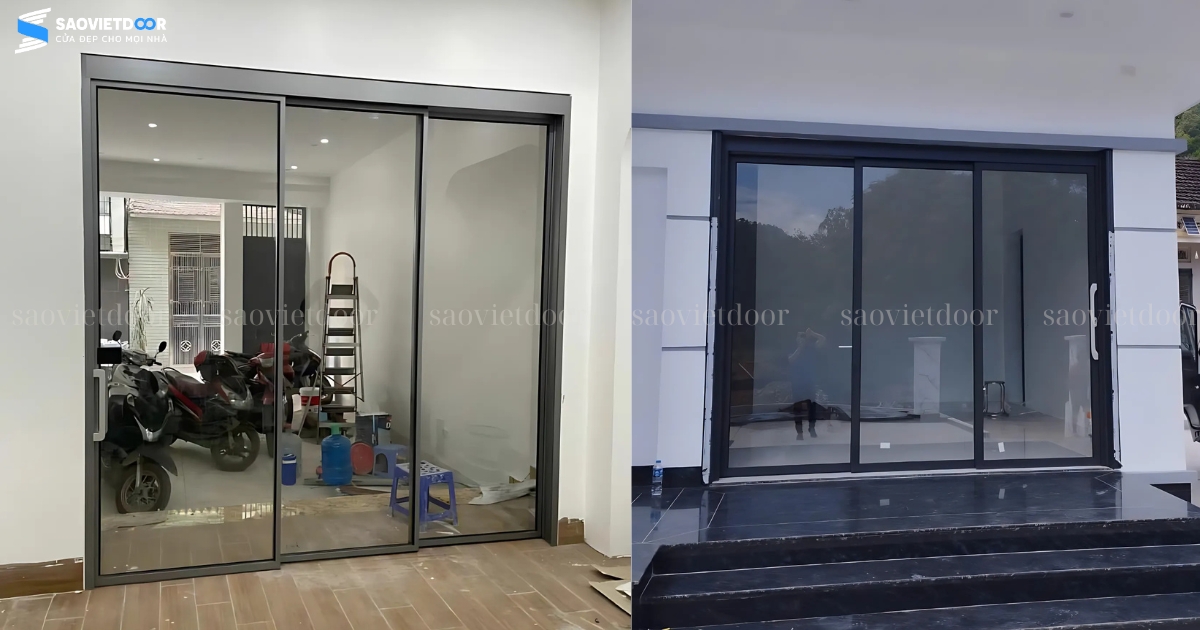 Cửa Nhôm Trượt Quay CAD Chính Hãng 23 Cửa nhôm trượt quay CAD 3 cánh
