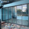 Cửa nhôm trượt quay 6 cánh