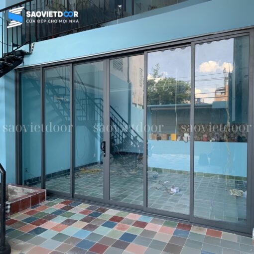 Cửa nhôm trượt quay 6 cánh