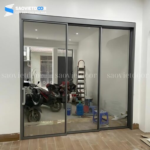 Cửa nhôm trượt quay CAD