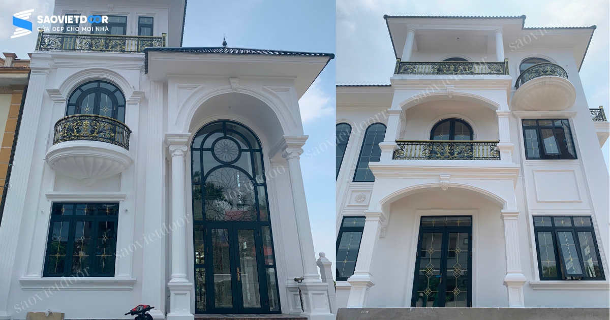 Công Trình Lắp Đặt Cửa Nhôm Kính Cao Cấp Tại Ba Vì 24 Dự án lắp đặt cửa nhôm kính Chueco tại gia đình chị Thuỷ anh Lợi ở Ba Vì