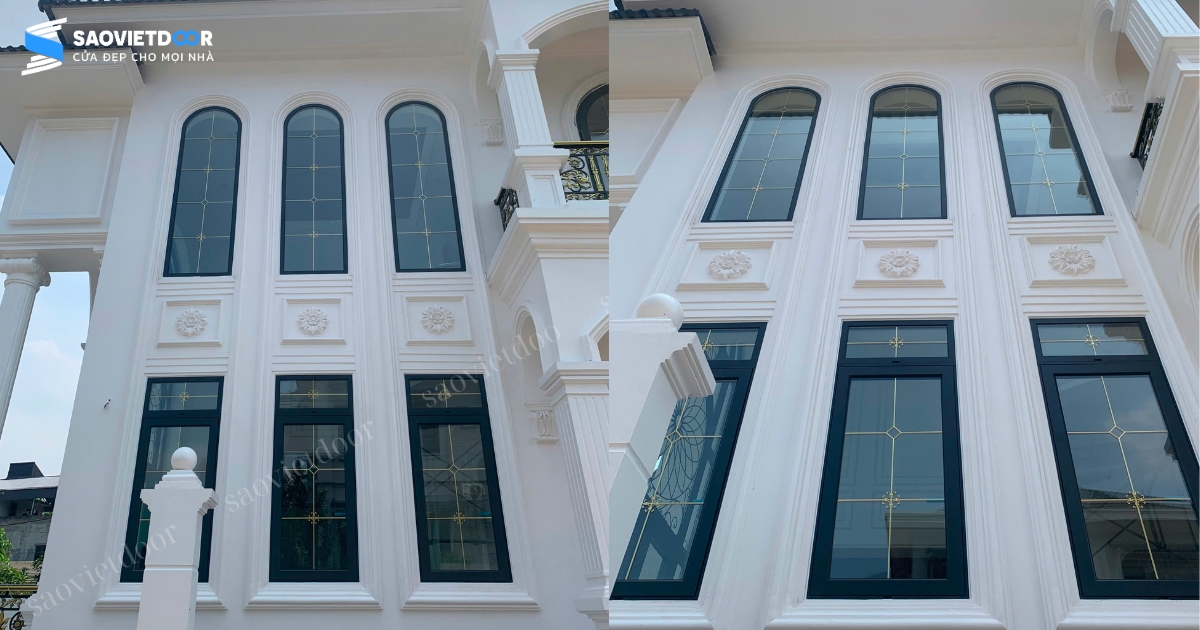 Công Trình Lắp Đặt Cửa Nhôm Kính Cao Cấp Tại Ba Vì 26 Dự án lắp đặt cửa nhôm kính Chueco tại gia đình chị Thuỷ anh Lợi ở Ba Vì