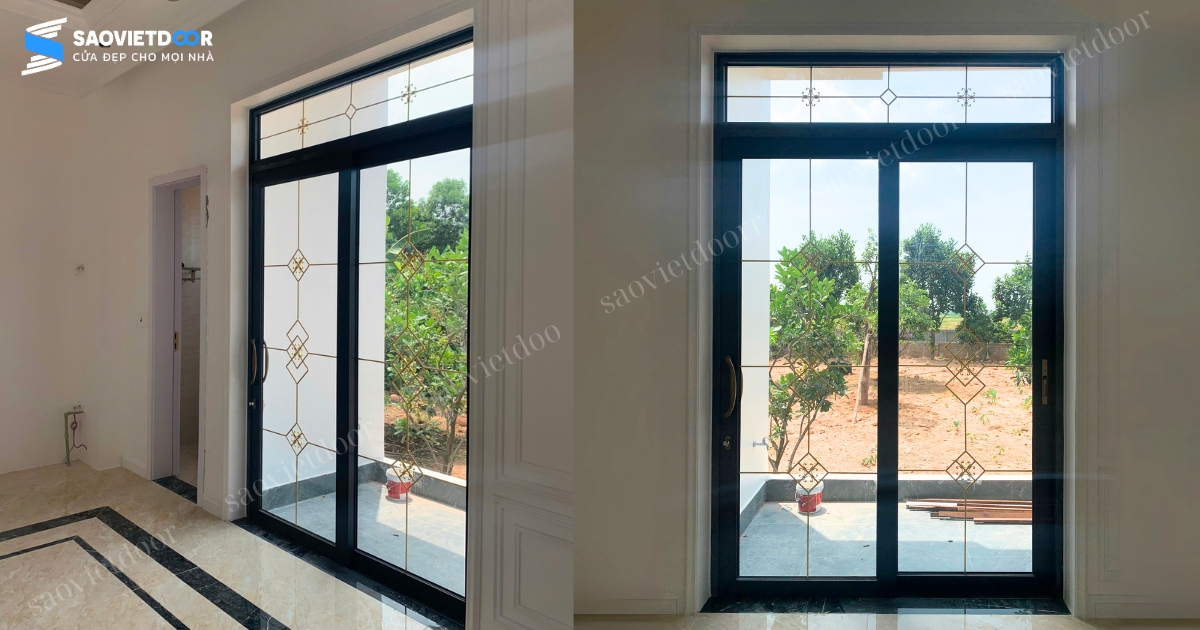 Công Trình Lắp Đặt Cửa Nhôm Kính Cao Cấp Tại Ba Vì 32 Dự án lắp đặt cửa nhôm kính Chueco tại gia đình chị Thuỷ anh Lợi ở Ba Vì