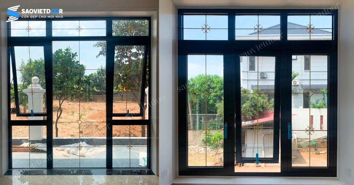 Công Trình Lắp Đặt Cửa Nhôm Kính Cao Cấp Tại Ba Vì 31 Dự án lắp đặt cửa nhôm kính Chueco tại gia đình chị Thuỷ anh Lợi ở Ba Vì