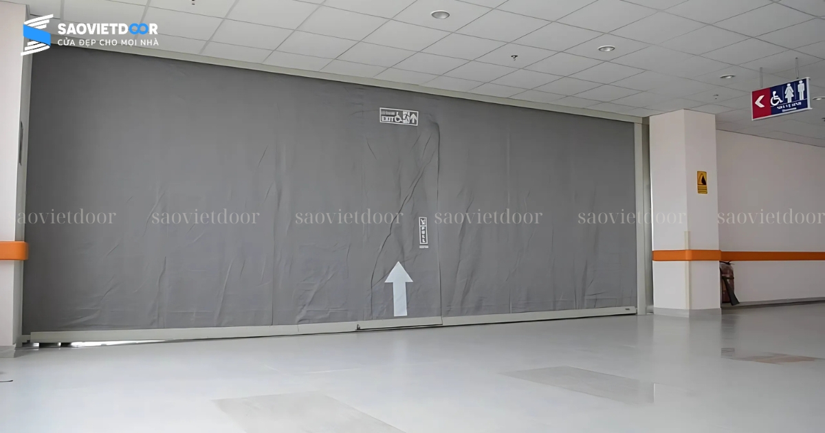 Màn Ngăn Cháy EI45 Chính Hãng 33 Màn ngăn cháy sau thi công