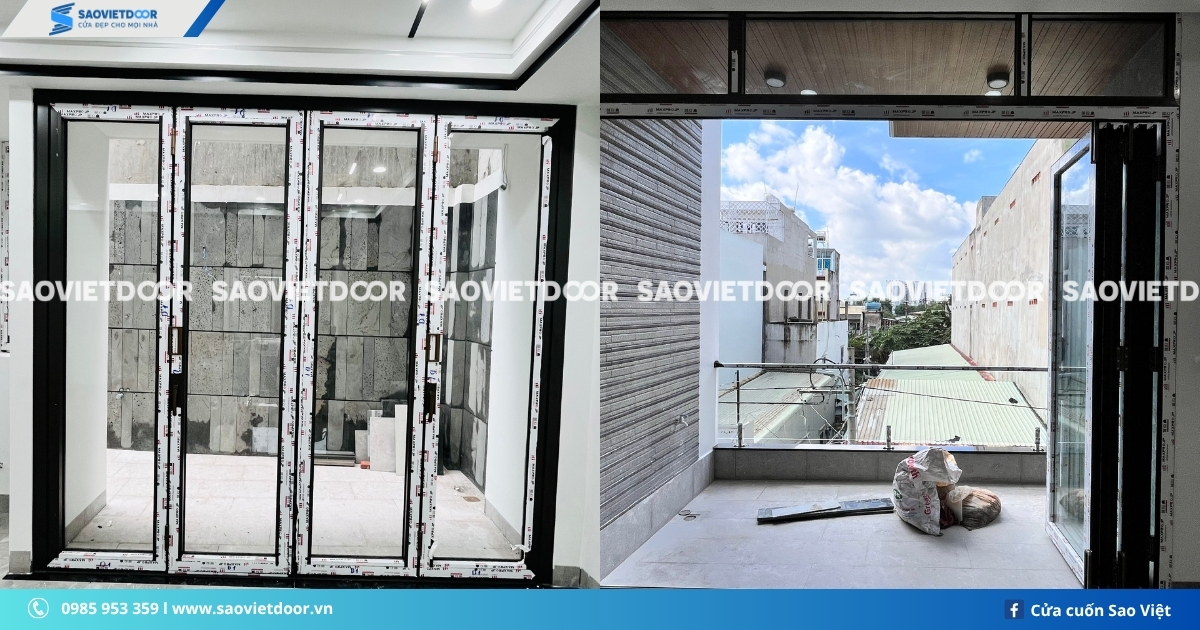 Cửa nhôm Maxpro Hệ xếp trượt hệ 80 chính hãng 25 Cửa nhôm Maxpro Hệ xếp trượt hệ 80