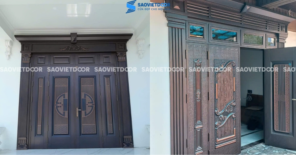 77 Mẫu Cửa Thép Vân Gỗ Đại Sảnh Cao Cấp 57 77 Mẫu Cửa Thép Vân Gỗ Đại Sảnh Cao Cấp