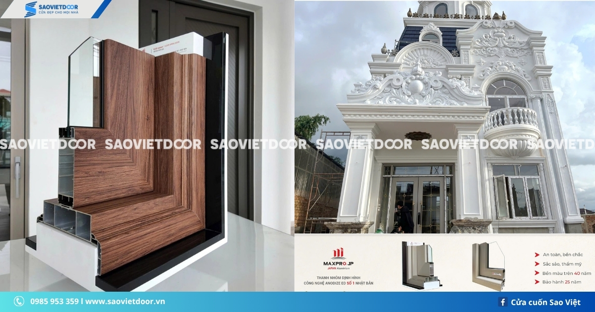 Cửa nhôm thuỷ lực Maxpro màu champagne chính hãng 23 Cửa nhôm thuỷ lực Maxpro màu champagne