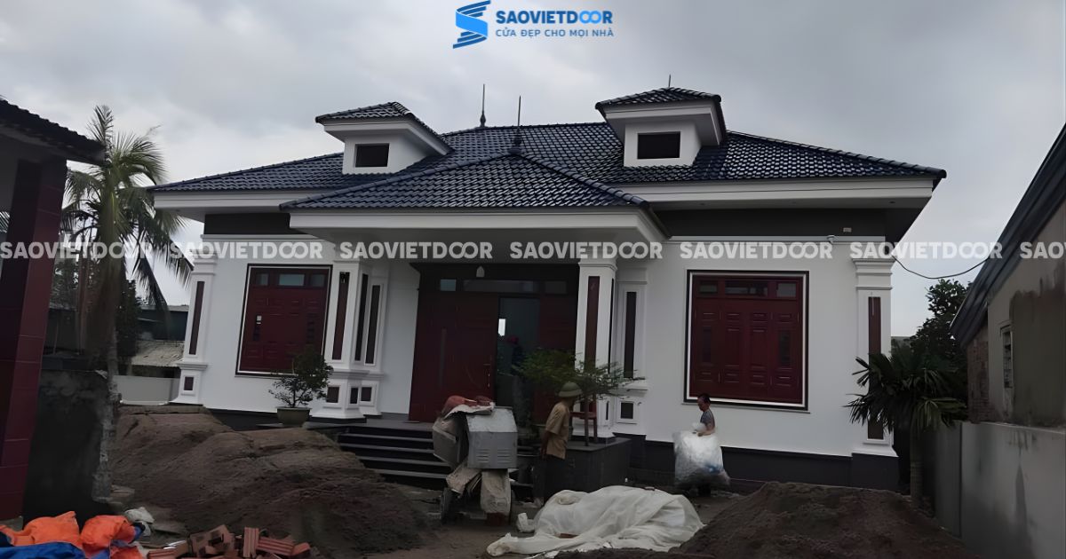 Công trình sử dụng Cửa Thép Vân Gỗ Cho Anh Huỳnh - Bắc Giang 41 Công trình sử dụng Cửa Thép Vân Gỗ Cho Anh Huỳnh - Bắc Giang