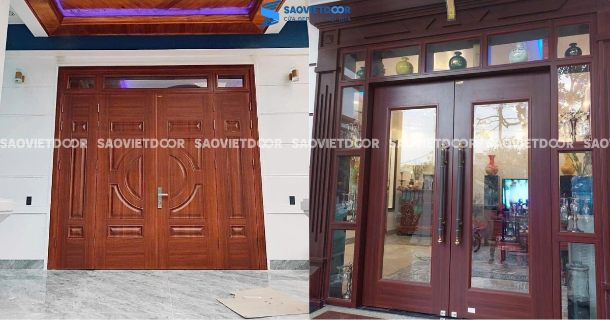 77 Mẫu Cửa Thép Vân Gỗ Đại Sảnh Cao Cấp 63 77 Mẫu Cửa Thép Vân Gỗ Đại Sảnh Cao Cấp