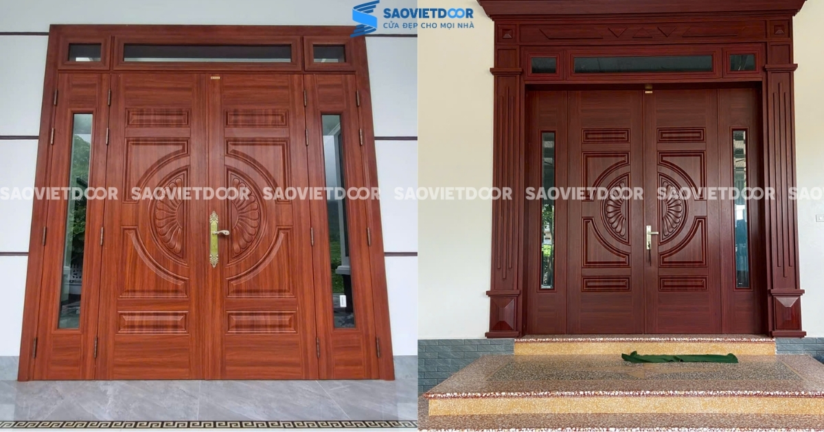 77 Mẫu Cửa Thép Vân Gỗ Đại Sảnh Cao Cấp 65 77 Mẫu Cửa Thép Vân Gỗ Đại Sảnh Cao Cấp