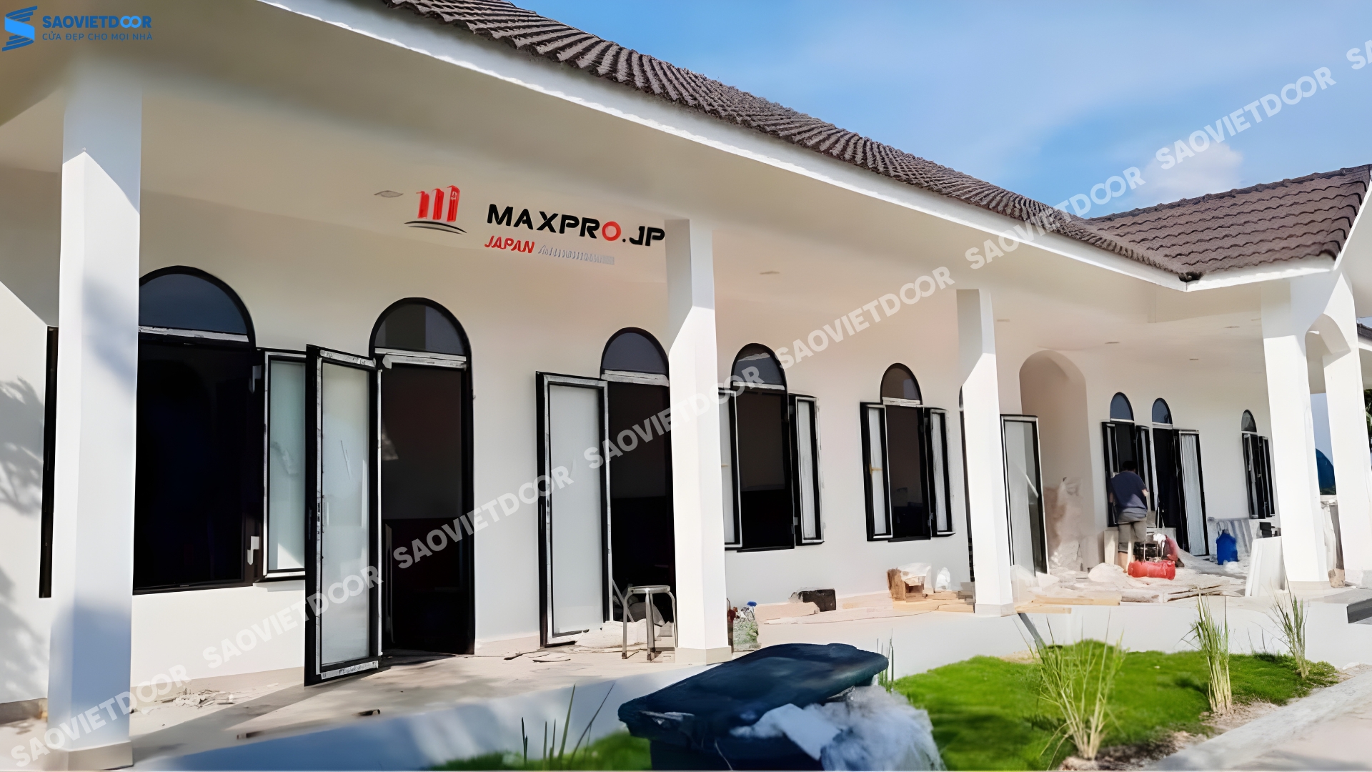 Công trình sử dụng Cửa Nhôm Maxpro hệ R55C Cho Anh Nam - Hưng Yên 9