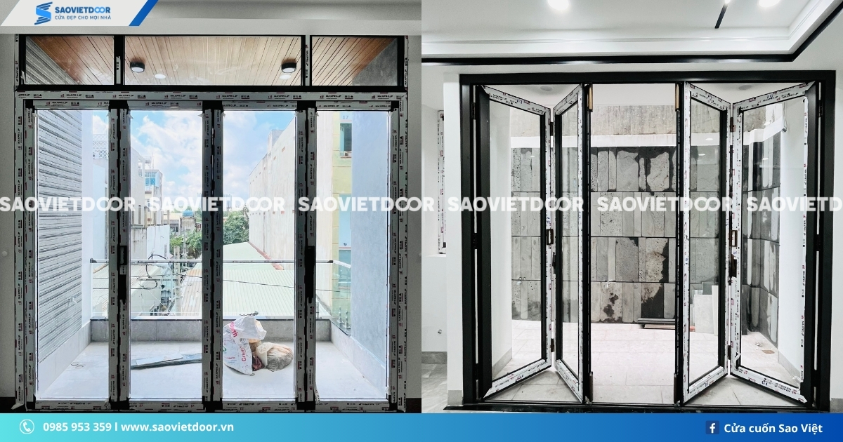 Cửa nhôm Maxpro Hệ xếp trượt hệ 80 chính hãng 26 Cửa nhôm Maxpro Hệ xếp trượt hệ 80