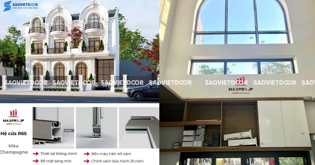 Công Trình Sử Dụng Hệ Cửa R65 Của Anh Phong - Thanh Hoá 18 Công Trình Sử Dụng Hệ Cửa R65 Của Anh Phong - Thanh Hoá