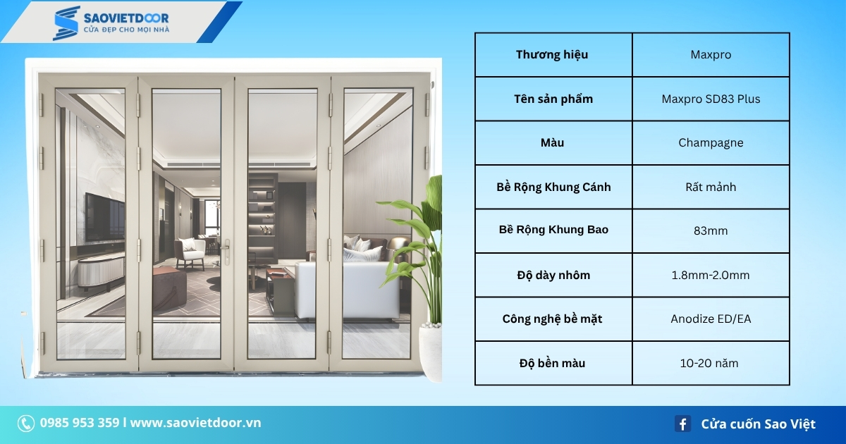 Báo Giá Cửa Nhôm Maxpro Mới Nhất Tại Saovietdoor 142 2 59