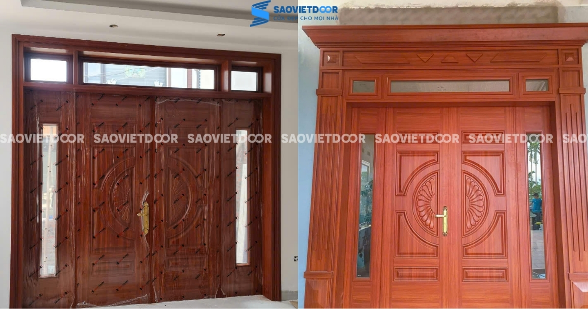 77 Mẫu Cửa Thép Vân Gỗ Đại Sảnh Cao Cấp 67 77 Mẫu Cửa Thép Vân Gỗ Đại Sảnh Cao Cấp