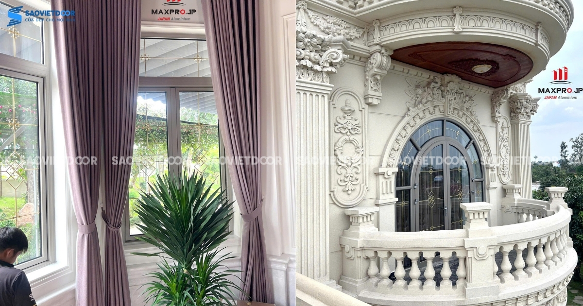 Công Trình Biệt Thự Sử Dụng Nhôm Maxpro R83 Cho Anh Hùng - Ninh Bình 12 Công Trình Biệt Thự Sử Dụng Nhôm Maxpro R83 Cho Anh Hùng - Ninh Bình