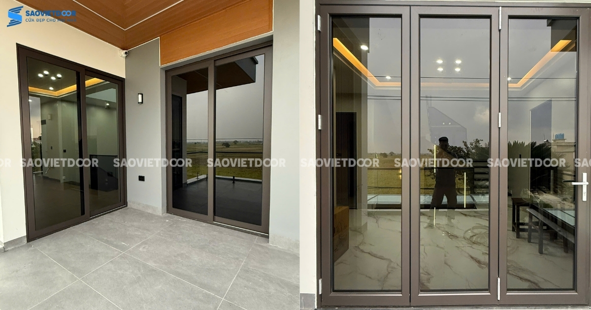 Công Trình Sử Dụng Cửa Nhôm Maxpro Màu Nâu Thu Cho Anh Tuấn - Thái Bình 16 Công Trình Sử Dụng Cửa Nhôm Maxpro Màu Nâu Thu Cho Anh Tuấn - Thái Bình