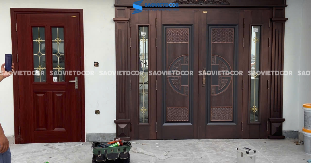 77 Mẫu Cửa Thép Vân Gỗ Đại Sảnh Cao Cấp 80 77 Mẫu Cửa Thép Vân Gỗ Đại Sảnh Cao Cấp