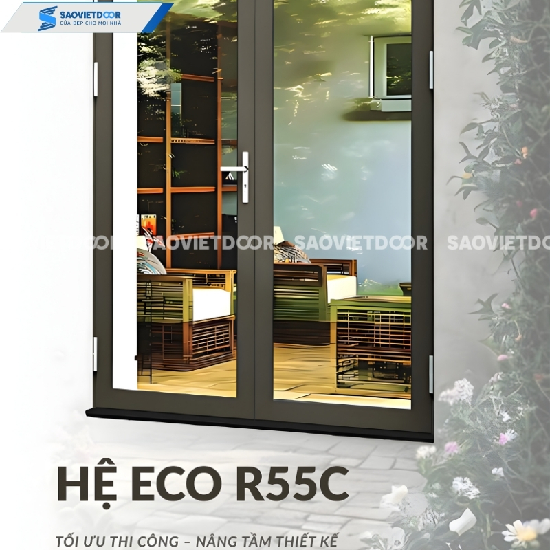 Cửa nhôm Maxpro hệ R55C chính hãng