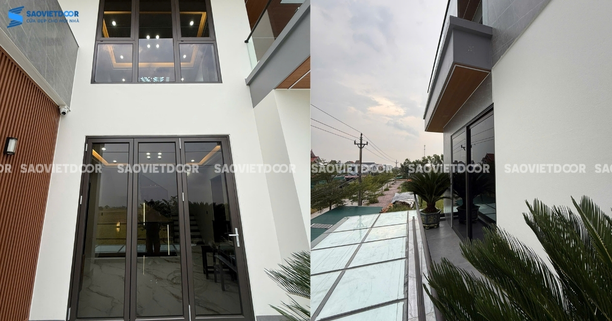 Công Trình Sử Dụng Cửa Nhôm Maxpro Màu Nâu Thu Cho Anh Tuấn - Thái Bình 17 Công Trình Sử Dụng Cửa Nhôm Maxpro Màu Nâu Thu Cho Anh Tuấn - Thái Bình