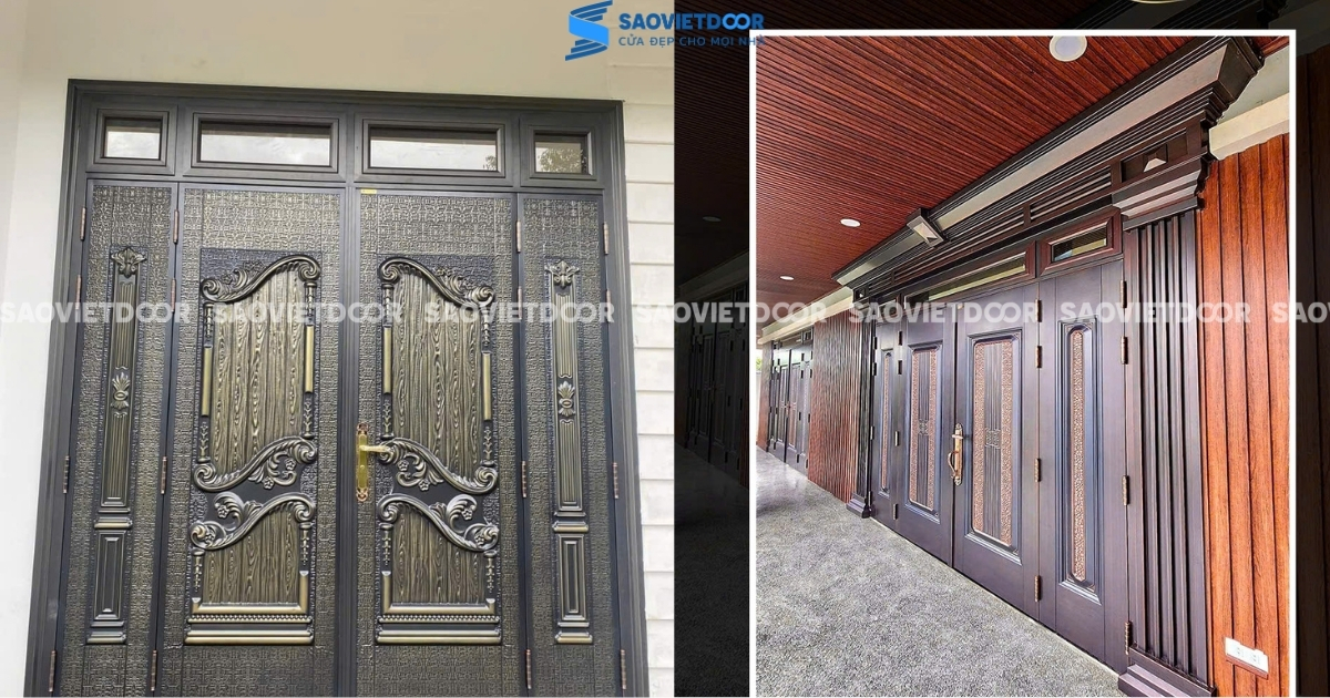 77 Mẫu Cửa Thép Vân Gỗ Đại Sảnh Cao Cấp 52 77 Mẫu Cửa Thép Vân Gỗ Đại Sảnh Cao Cấp