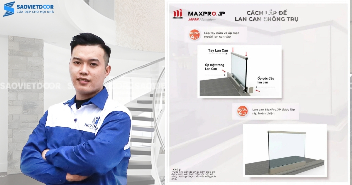 Hướng Dẫn Cách Lắp Đặt Lan Can Kính MaxPro Đúng Cách 24 Hướng Dẫn Cách Lắp Đặt Lan Can Kính MaxPro Đúng Cách
