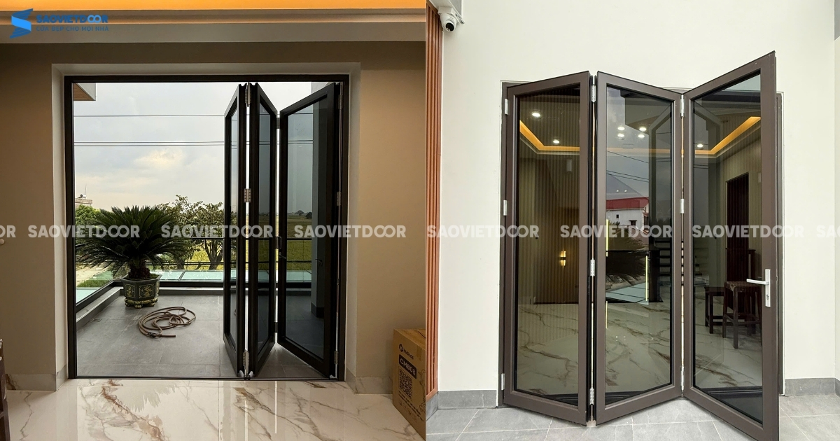Công Trình Sử Dụng Cửa Nhôm Maxpro Màu Nâu Thu Cho Anh Tuấn - Thái Bình 18 Công Trình Sử Dụng Cửa Nhôm Maxpro Màu Nâu Thu Cho Anh Tuấn - Thái Bình