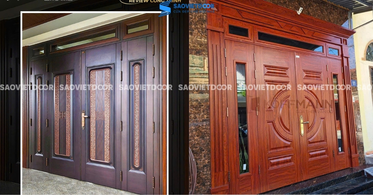 77 Mẫu Cửa Thép Vân Gỗ Đại Sảnh Cao Cấp 53 77 Mẫu Cửa Thép Vân Gỗ Đại Sảnh Cao Cấp