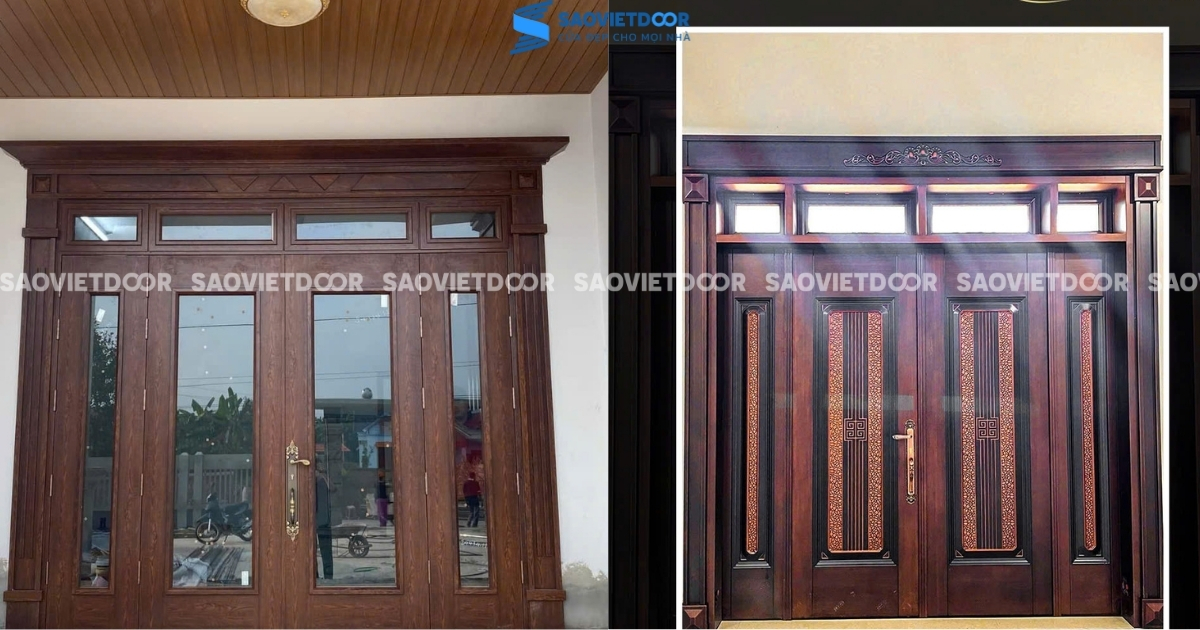 77 Mẫu Cửa Thép Vân Gỗ Đại Sảnh Cao Cấp 54 77 Mẫu Cửa Thép Vân Gỗ Đại Sảnh Cao Cấp