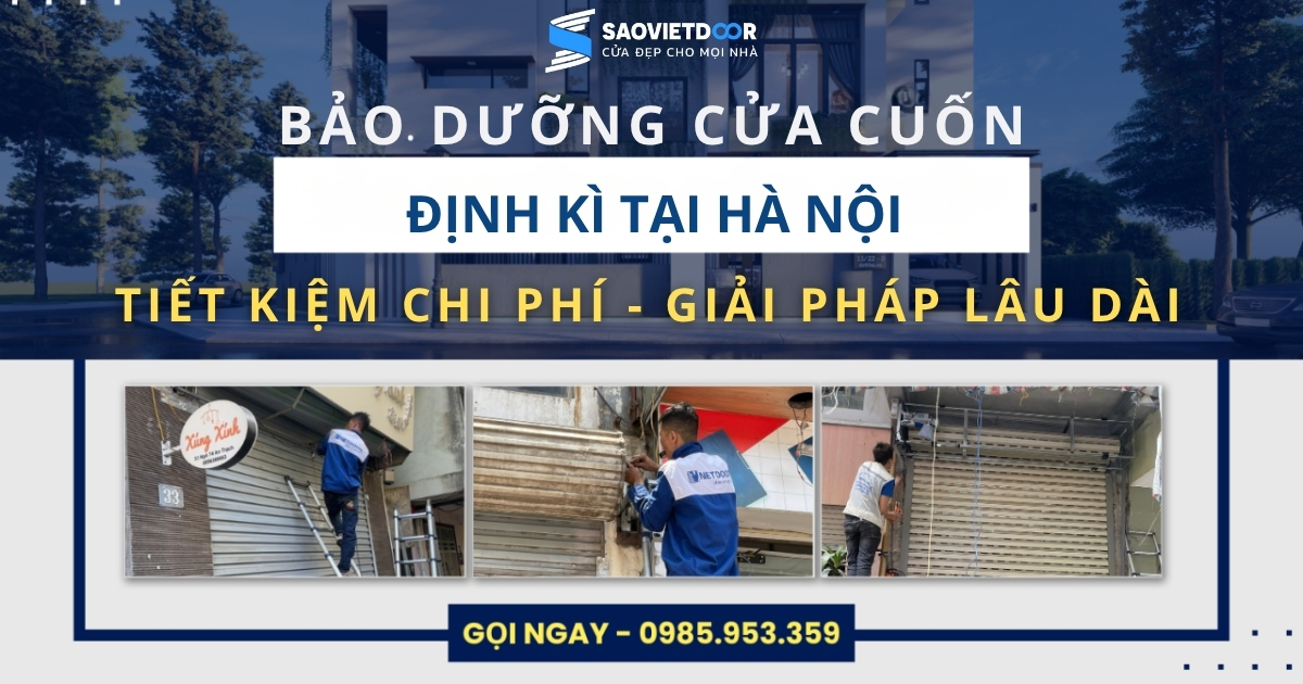 Bảo dưỡng cửa cuốn định kỳ – Giải pháp tiết kiệm chi phí sửa chữa lâu dài 9 Bảo dưỡng cửa cuốn định kỳ.