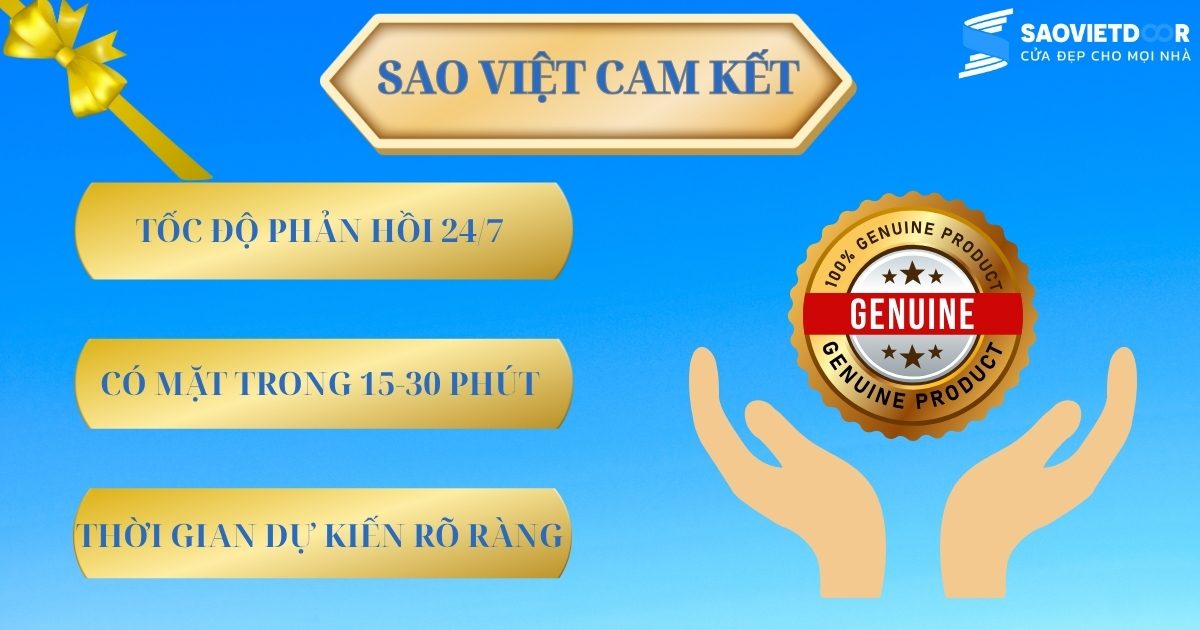 Quy trình sửa chữa cửa cuốn chuyên nghiệp – Cam kết đúng hẹn, đúng giá 10 Saovietdoor cam kết đúng hẹn.