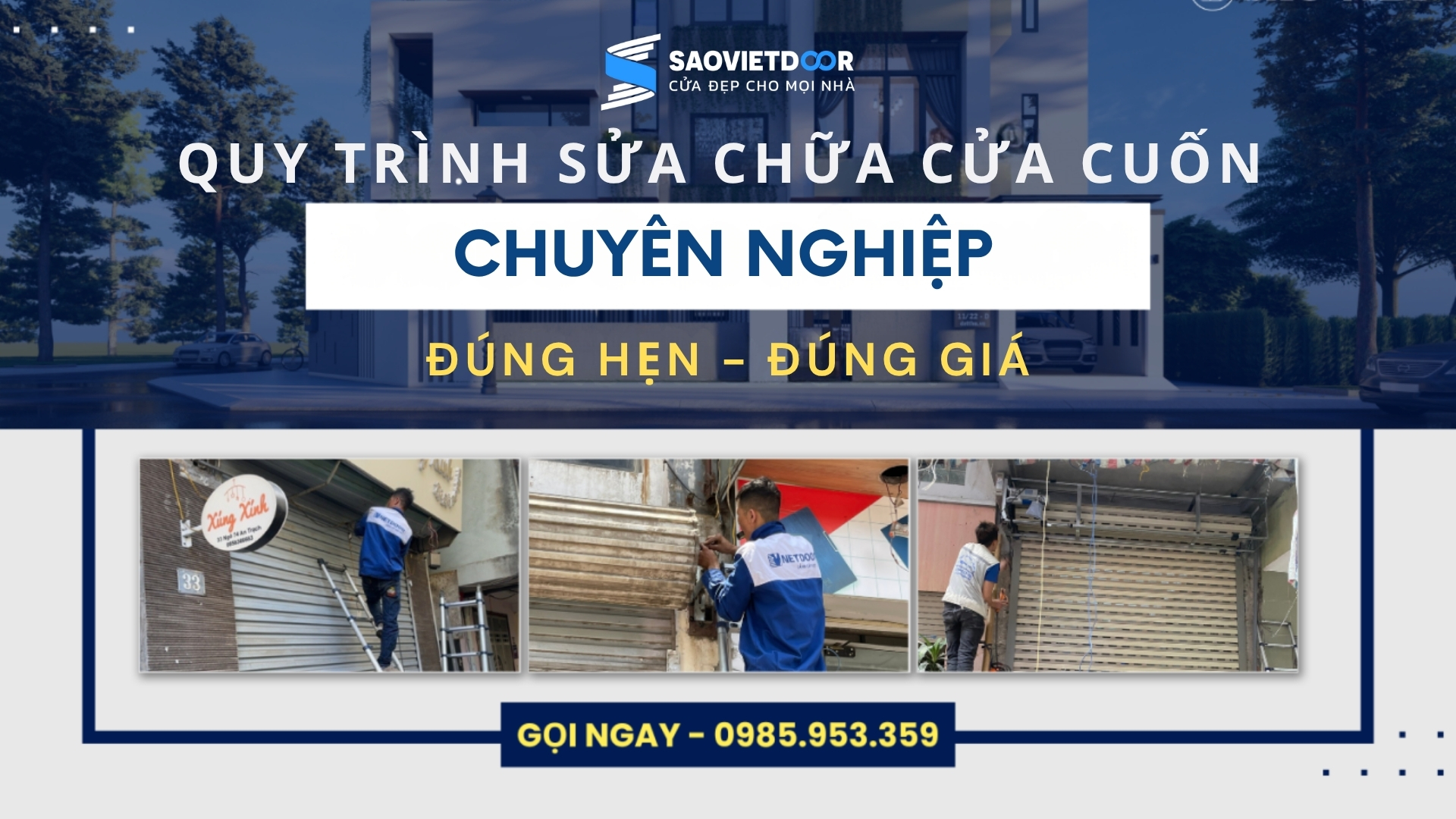 Quy trình sửa chữa cửa cuốn chuyên nghiệp – Cam kết đúng hẹn, đúng giá 54 QUY TRINH SUA CHUA CUA CUON CHUYEN NGHIEP THUMNAIL