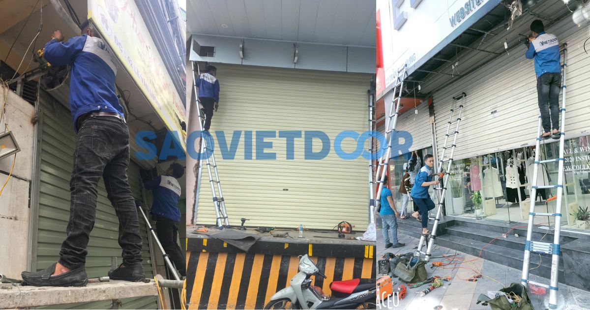 Sửa chữa cửa cuốn tại Nam Từ Liêm - Giảm 50% thợ giỏi đến sau 15 phút 8 Đội ngũ thợ giỏi sửa chữa cửa cuốn tại Nam Từ Liêm của Saovietdoor.