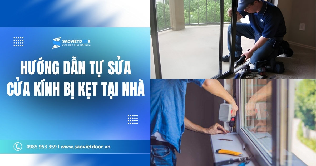 Hướng Dẫn Tự Sửa Cửa Kính Bị Kẹt Tại Nhà Đơn Giản