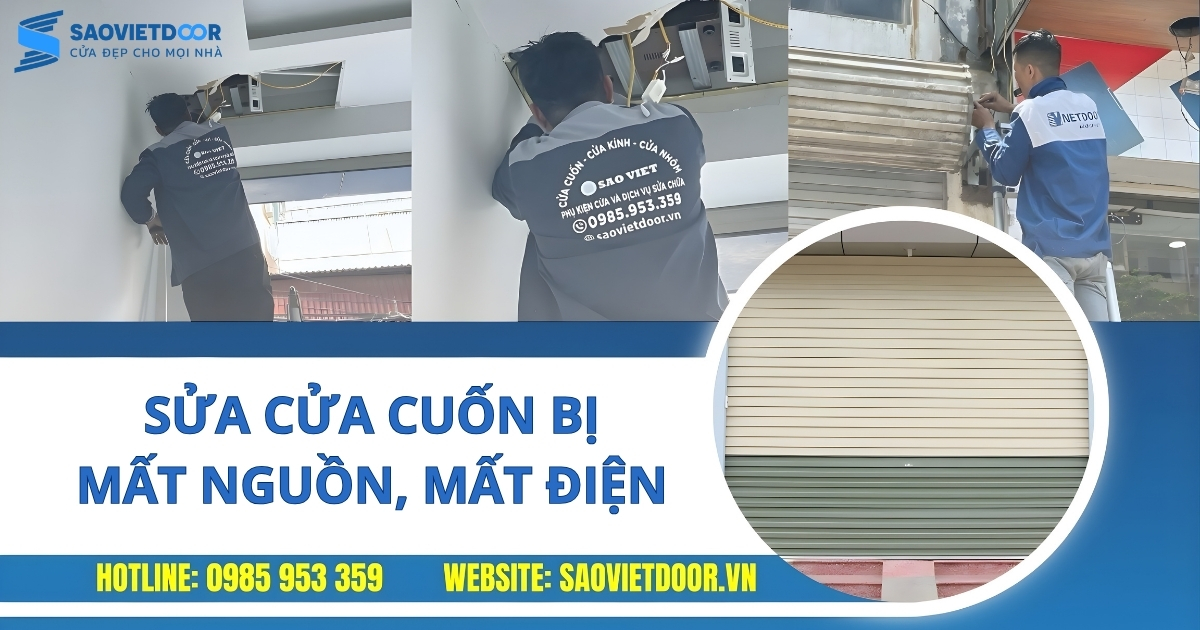 Sửa Cửa Cuốn Bị Mất Nguồn, Mất Điện