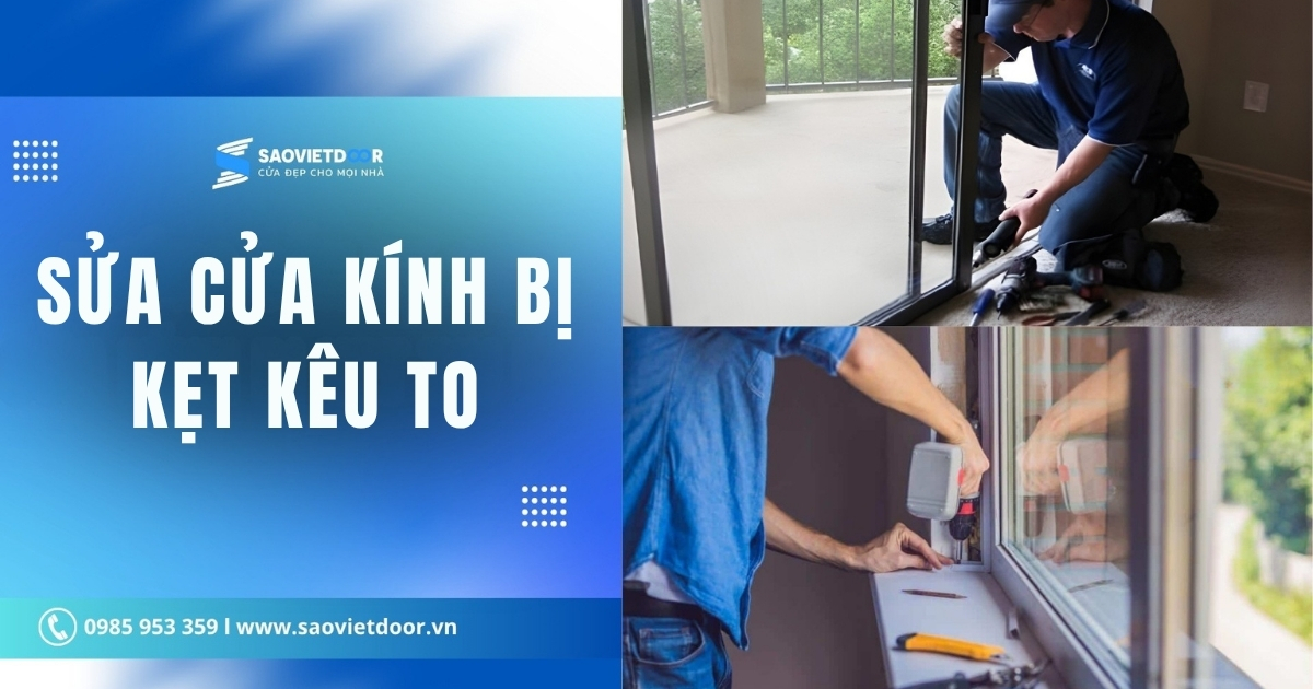 Sửa Cửa Kính Bị Kẹt Kêu To - Phục Vụ 24/7 Uy Tín
