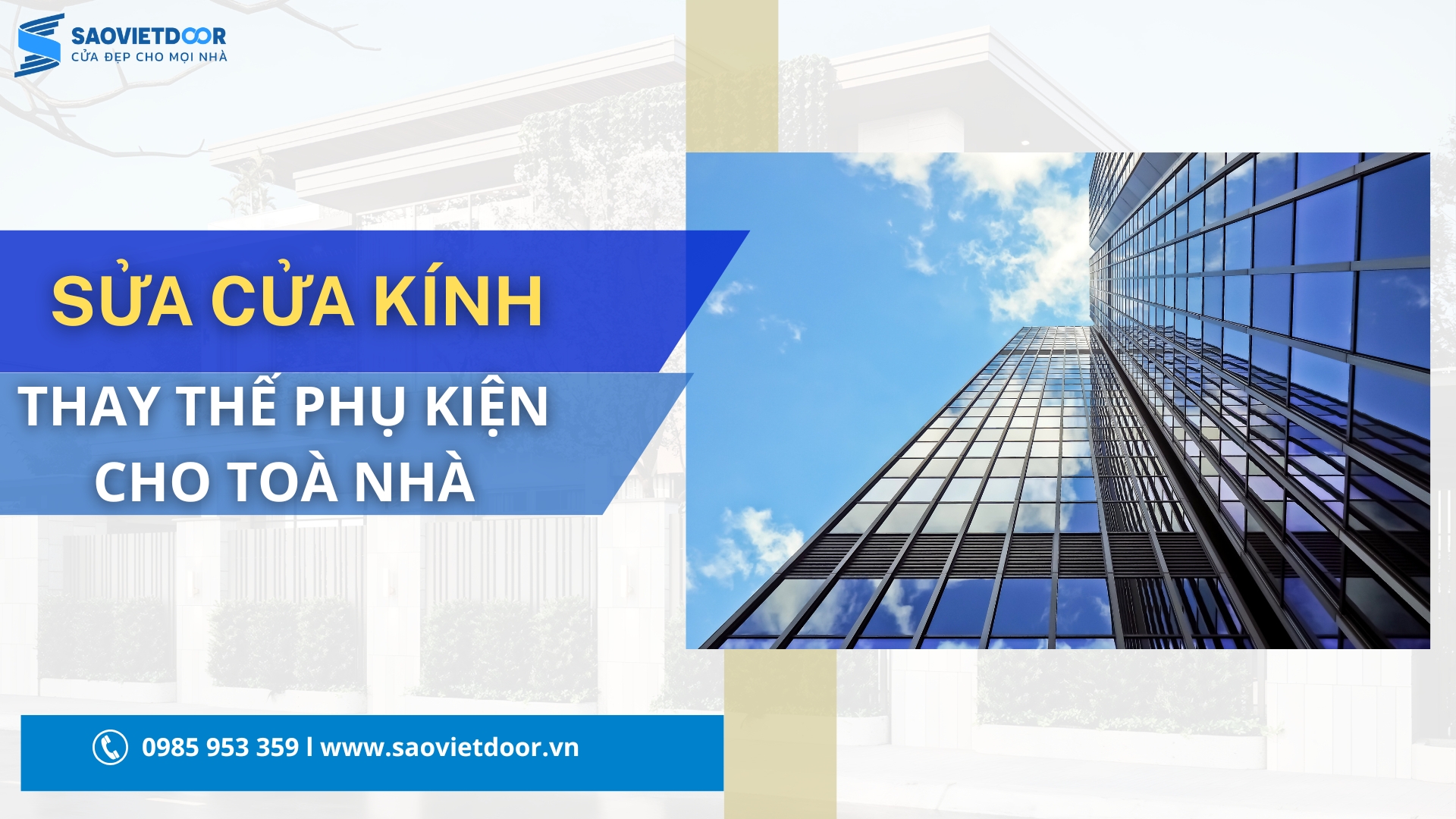 Sửa Cửa Kính Và Thay Thế Phụ Kiện Cho Toà Nhà 61 SUA CUA KINH VA THAY THE PHU KIEN 1